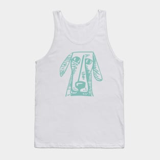 Artsy Dog Illustration Tank Top